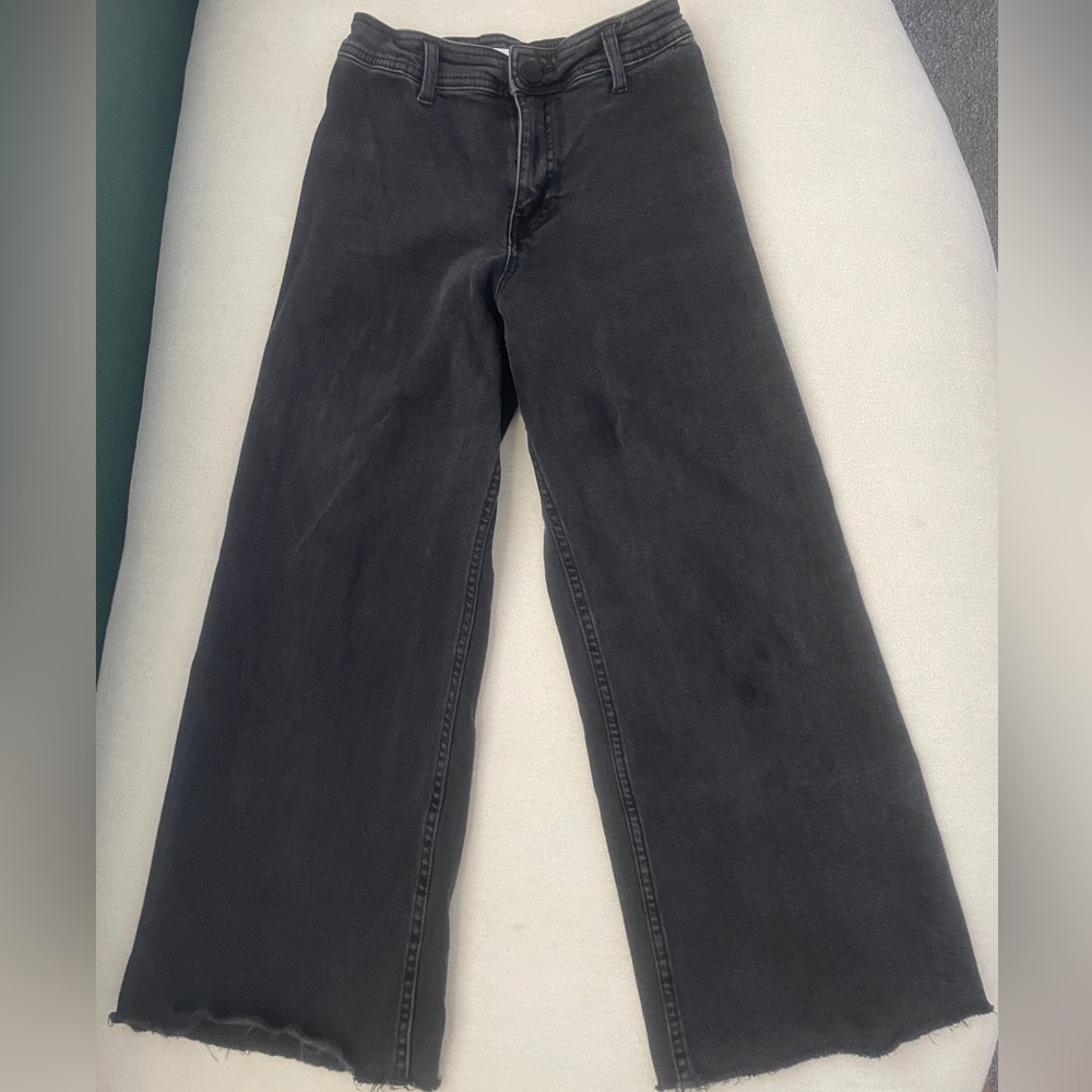Zara Kids High Waisted Wide Leg Jeans